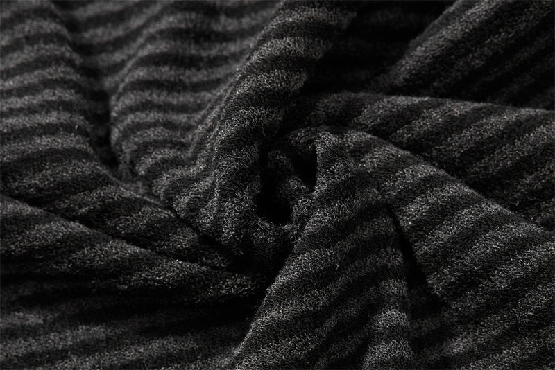 Striped Henley Hoodie – Men's Vintage-Inspired Pullover with Button Placket