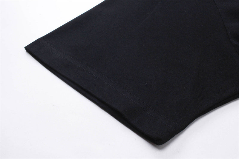 Polo homme à motif croix – Manches courtes, coupe vintage oversize