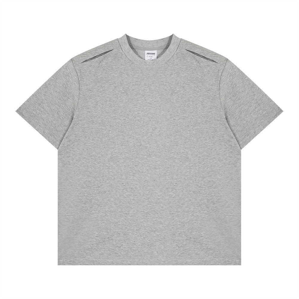 Oversized Crewneck T-Shirt with Shoulder Stitch Detail