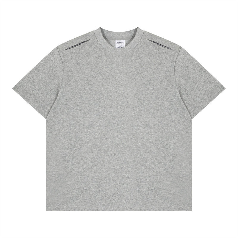 Oversized Crewneck T-Shirt with Shoulder Stitch Detail