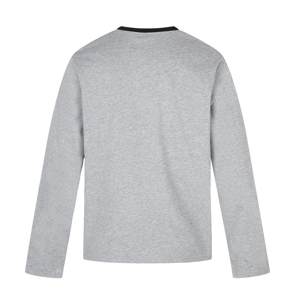 Men's Angel Wings Graphic Long-Sleeve Tee – Relaxed Fit Hip-Hop Street Style