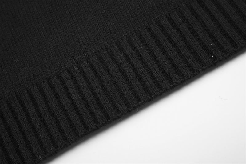 Herren-Pullover mit Reißverschluss – Cable-Knit-Half-Zip mit Streifen