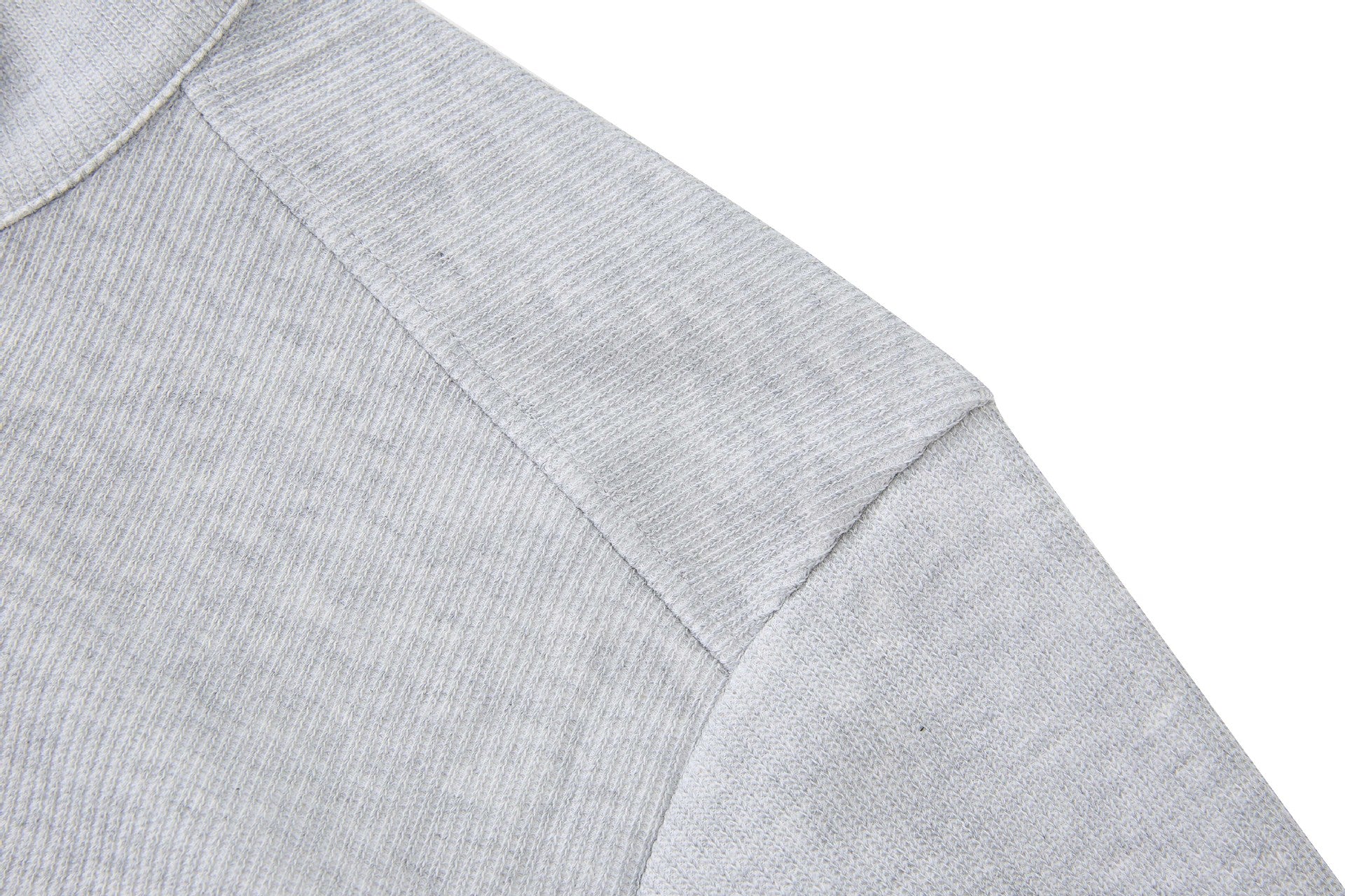 Veste homme côtelée zippée à col montant – Style sportswear vintage délavé