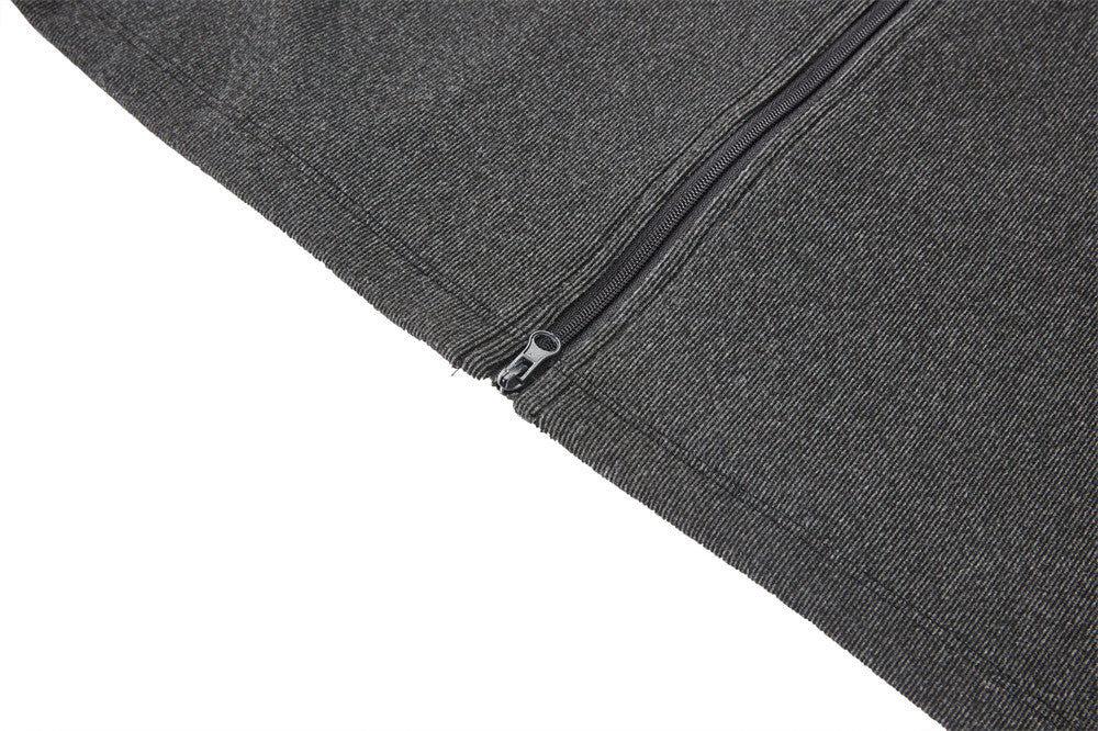 Men's Slim-Fit Full-Zip Mock Neck Knit Jacket – Long Sleeve Sport Cardigan