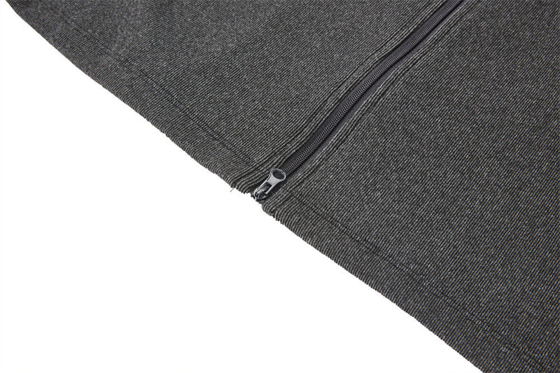 Men's Slim-Fit Full-Zip Mock Neck Knit Jacket – Long Sleeve Sport Cardigan