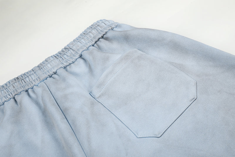 Pantalones de Chándal de Pierna Ancha con Estampado de Texto y Bolsillos Cargo
