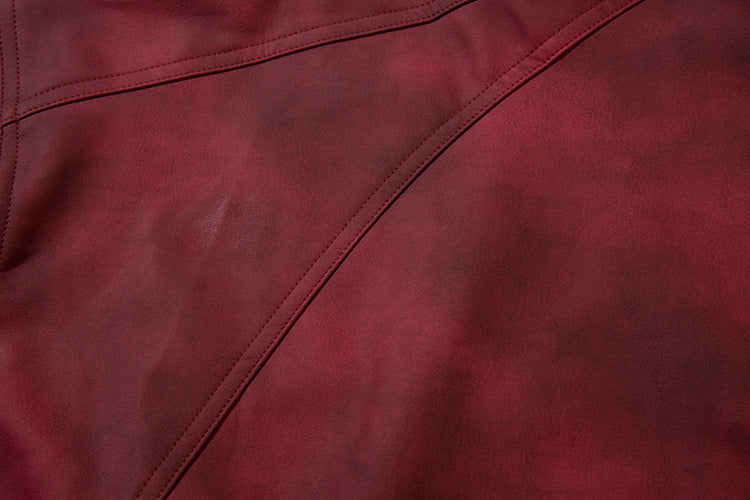 Sweat-shirt SMK à demi-zip – Col montant vintage effet délavé à l’acide
