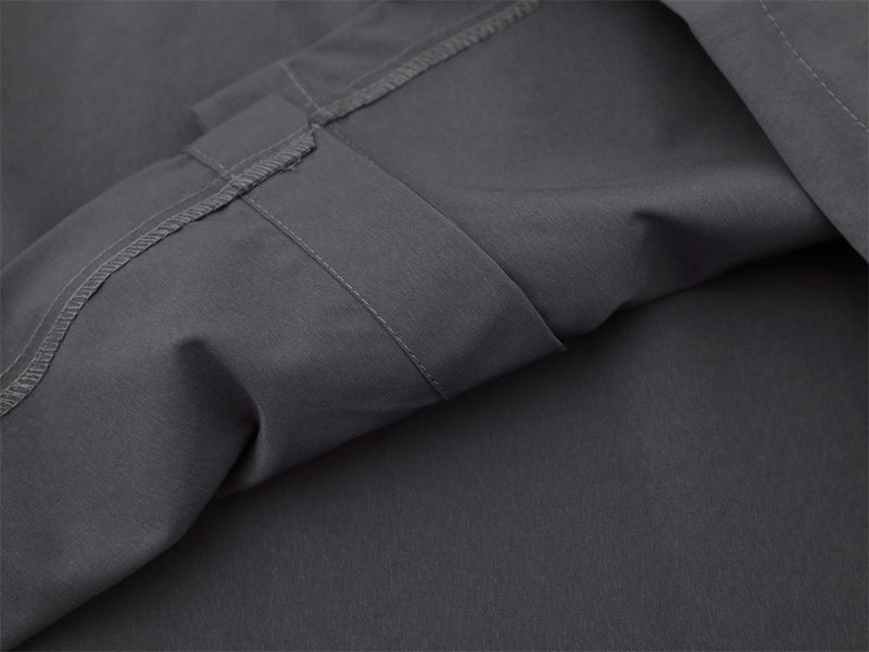 Colorblock Racing Long Sleeve Shirt – Relaxed Fit Moto-Inspired Button-Up