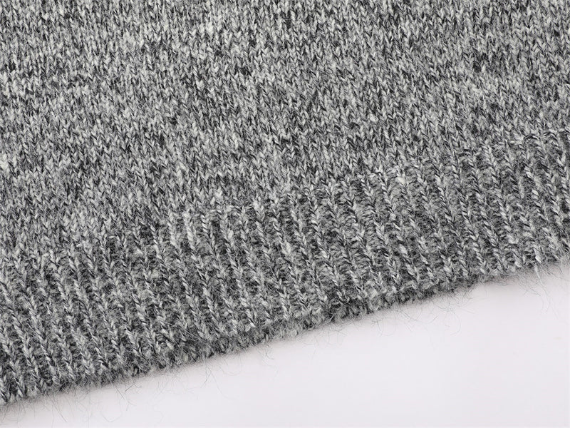 Pull homme demi-zip – Maille chinée et coupe décontractée