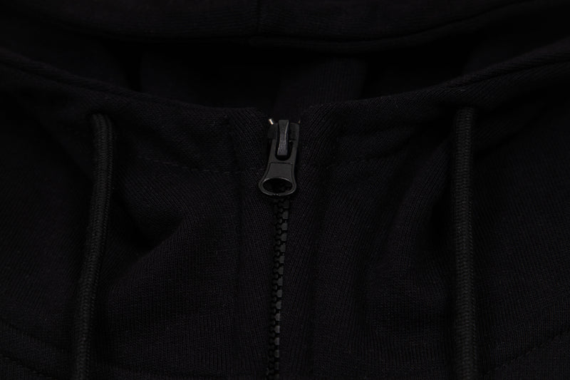 Chaleco sudadera sin mangas con cremallera – Gráfico de fútbol streetwear lavado