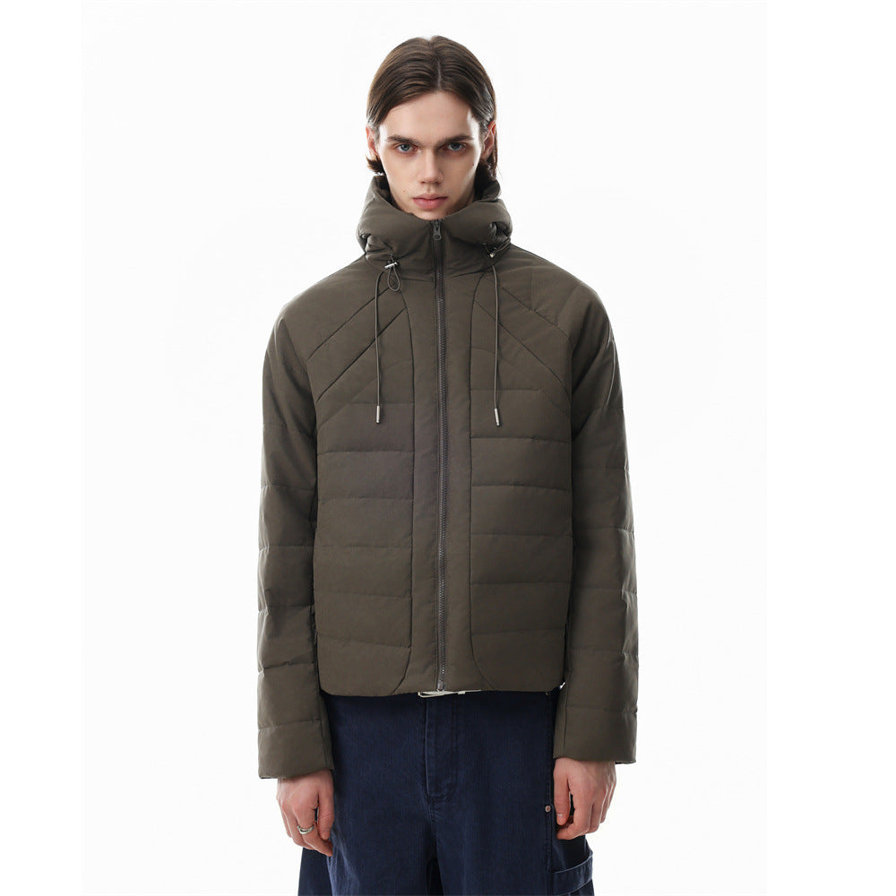 Doudoune à capuche – Manteau d'hiver matelassé à coupe décontractée