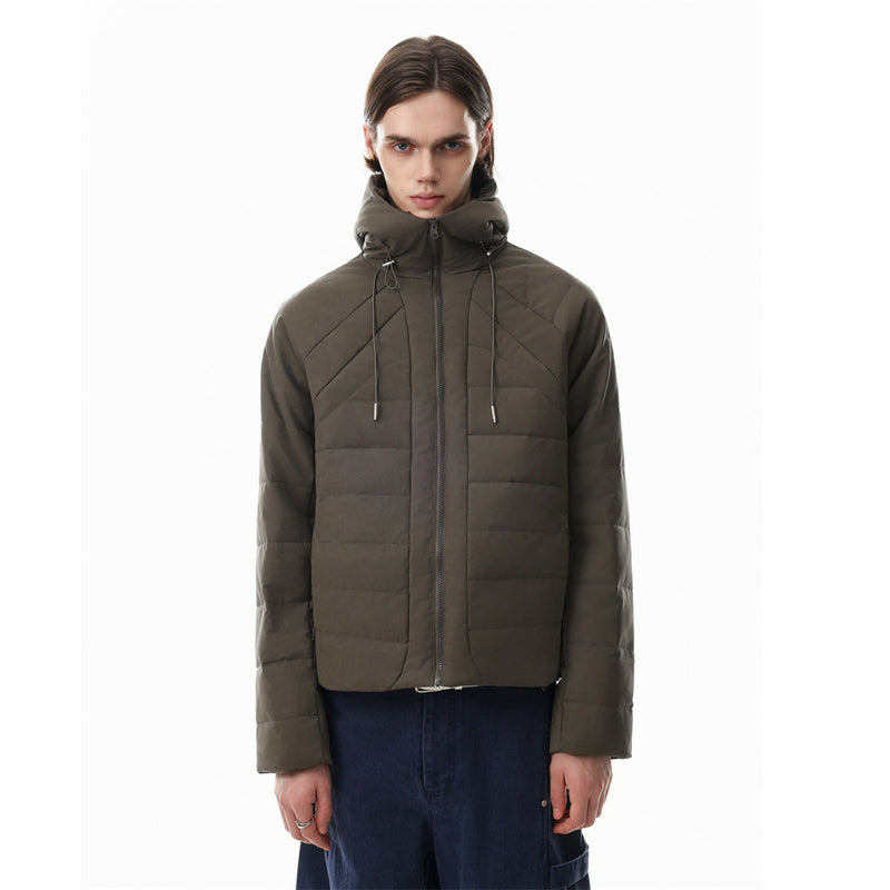 Doudoune à capuche – Manteau d'hiver matelassé à coupe décontractée