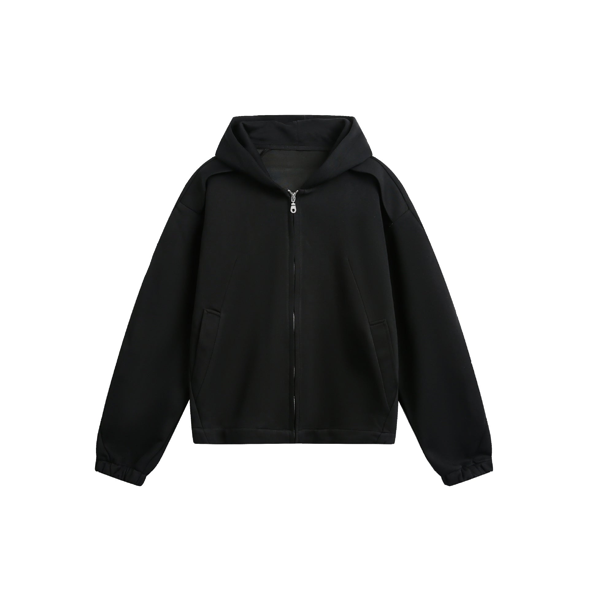 Hoodie zippé oversize doublé en molleton
