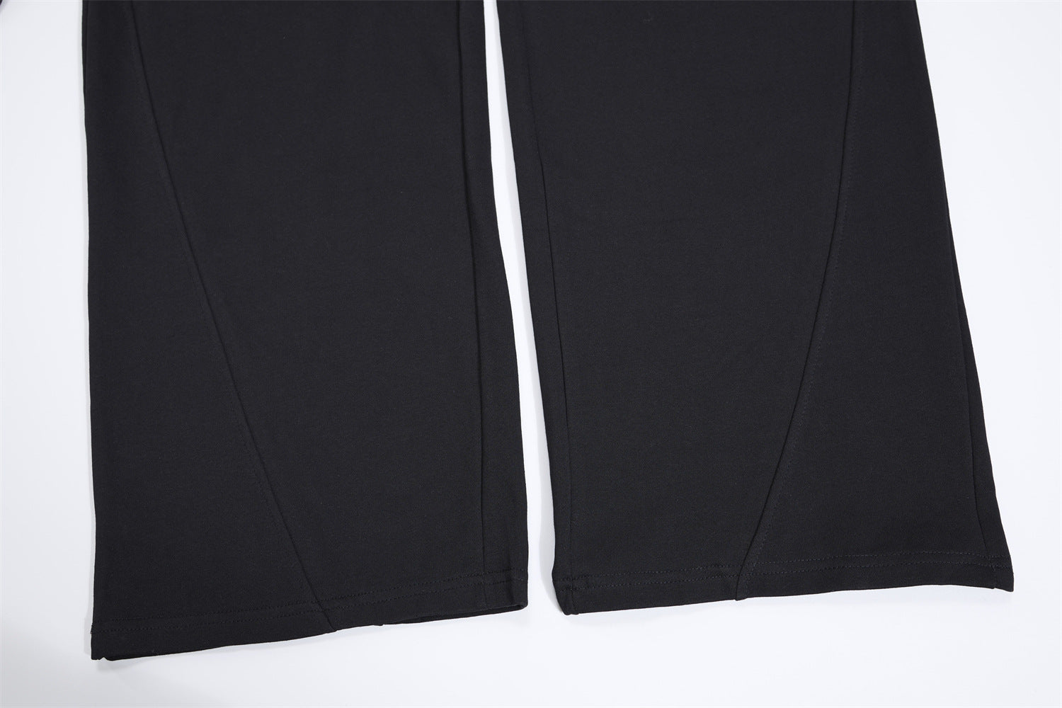 Wide-Leg-Sweathose mit Umschlagbund und Bindegürtel