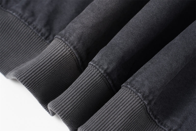 Hoodie oversize à enfiler, patchwork déconstruit, délavé et usé