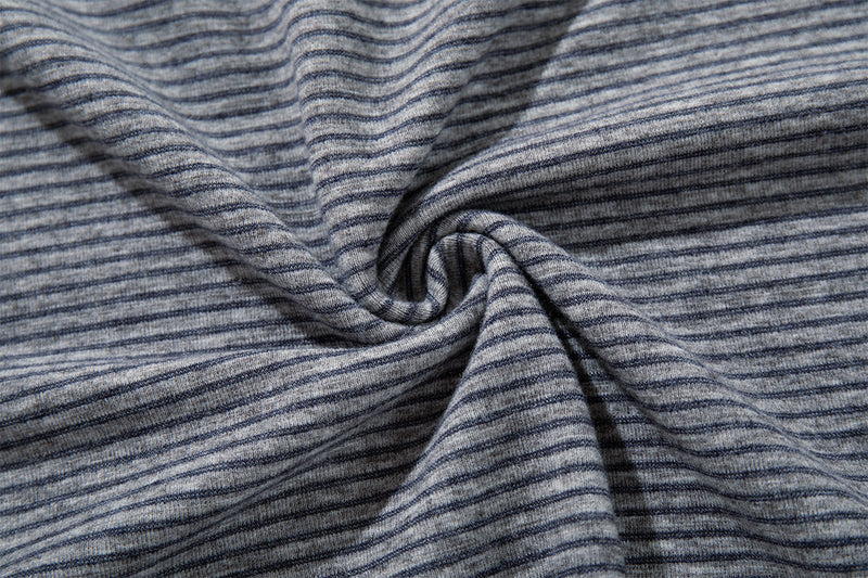 Long Sleeve Striped Colorblock T-Shirt – Oversized Relaxed Fit