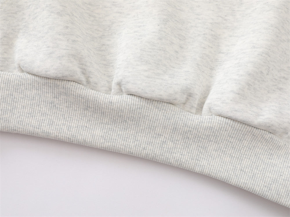 Sweat à capuche raglan colorblock à pois avec écusson brodé à lettrage