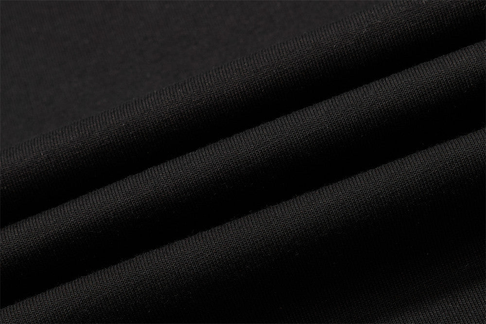 Men's Black Long Sleeve Graphic Tee – Distressed Union Jack Print