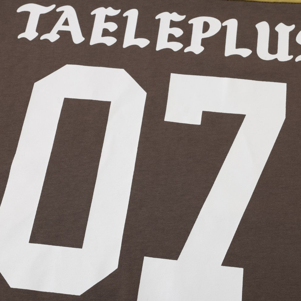 Taeleplus 07 Colorblock Long Sleeve T-Shirt – Star Print Camo Back Street Style