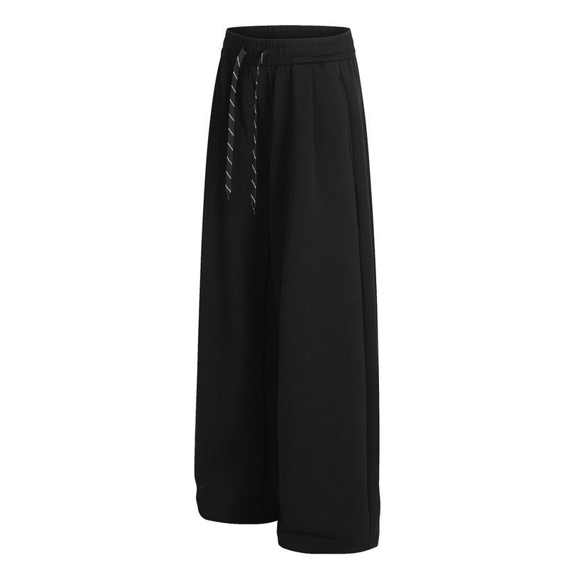 Pantalon de survêtement homme à jambes larges – Coupe ample, taille élastique, coloris uni