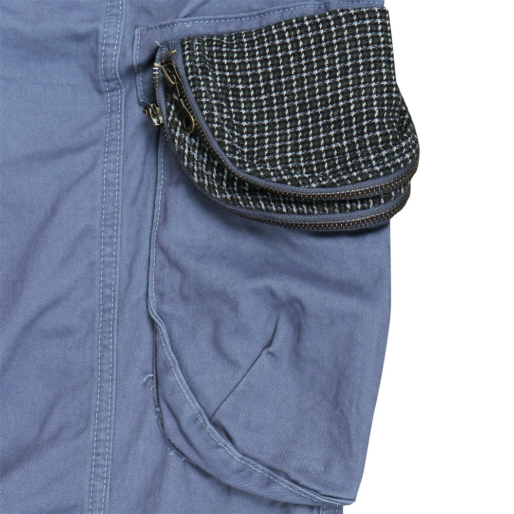 Men's Wide-Leg Cargo Pants with Multi-Pocket Utility Design