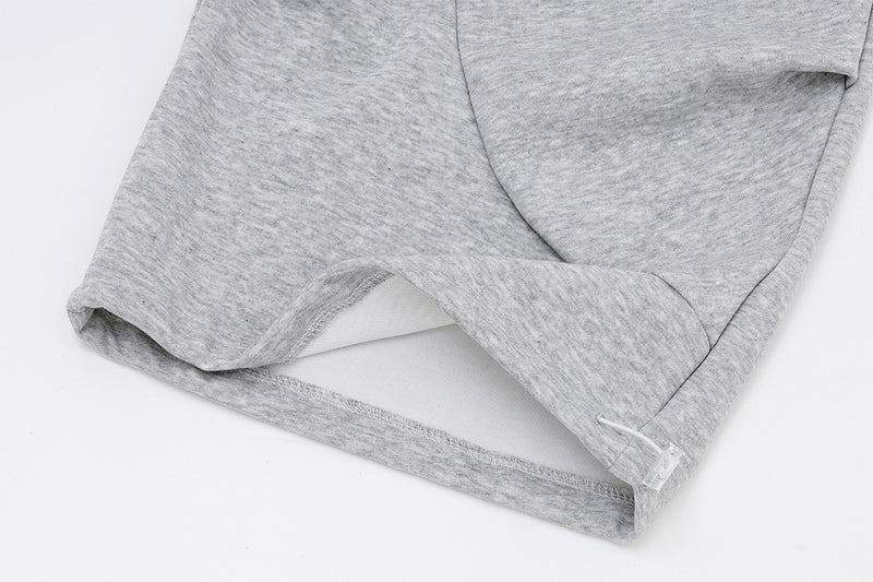 Damen-Cargohose im Baggy-Schnitt mit weitem Bein – Jogginghose mit geschwungenen Nahtdetails