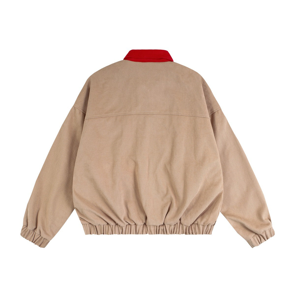 Veste Harrington rétro color block – Veste de travail zippée à col contrastant