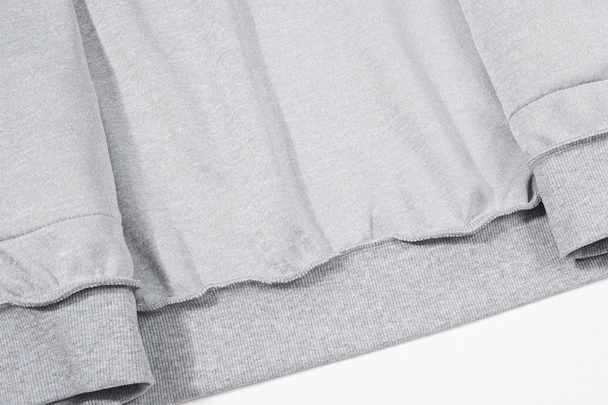 Hoodie zippé à oreilles de chat avec manches raglan étoilées et poches-pattes