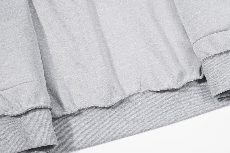 Hoodie zippé à oreilles de chat avec manches raglan étoilées et poches-pattes
