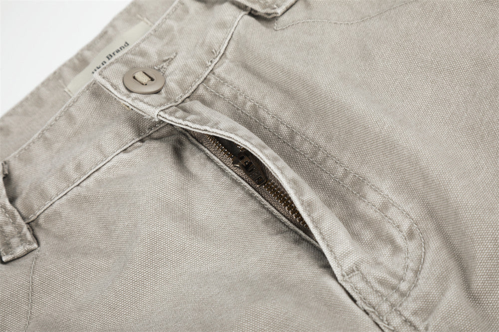 Wide-Leg Cargo Pants – Vintage Washed Deconstructed Panelled Trousers