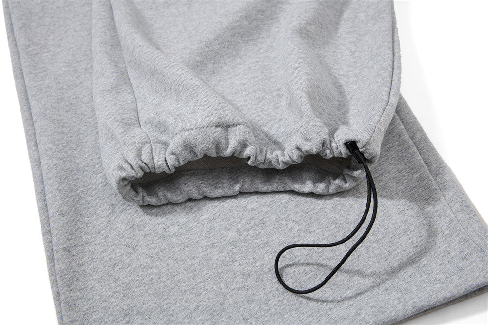 Wide-Leg Sweatpants with Gothic Script Logo — Relaxed Fit Streetwear Joggers