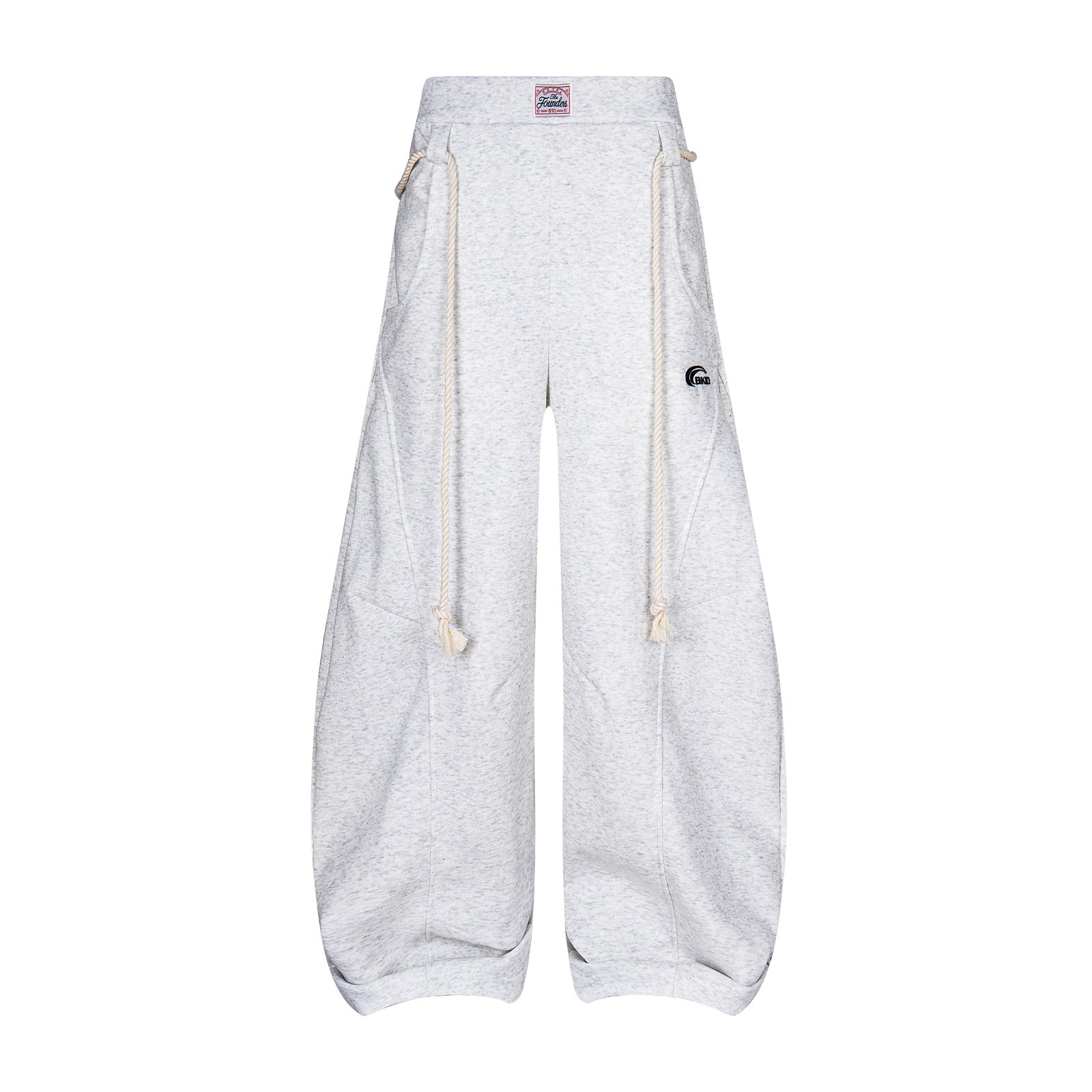 Wide-Leg Sweatpants with Rope Drawstring – Oversized Retro Streetwear Trousers