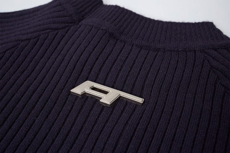 Men's Slim-Fit Ribbed Knit Crewneck Sweater