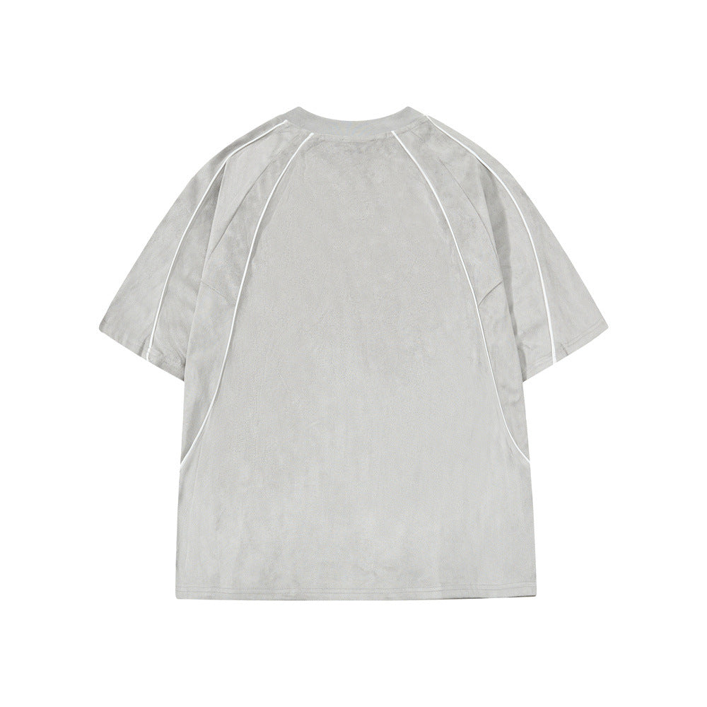 Number 7 Embroidered V-Neck Soccer Jersey T-Shirt