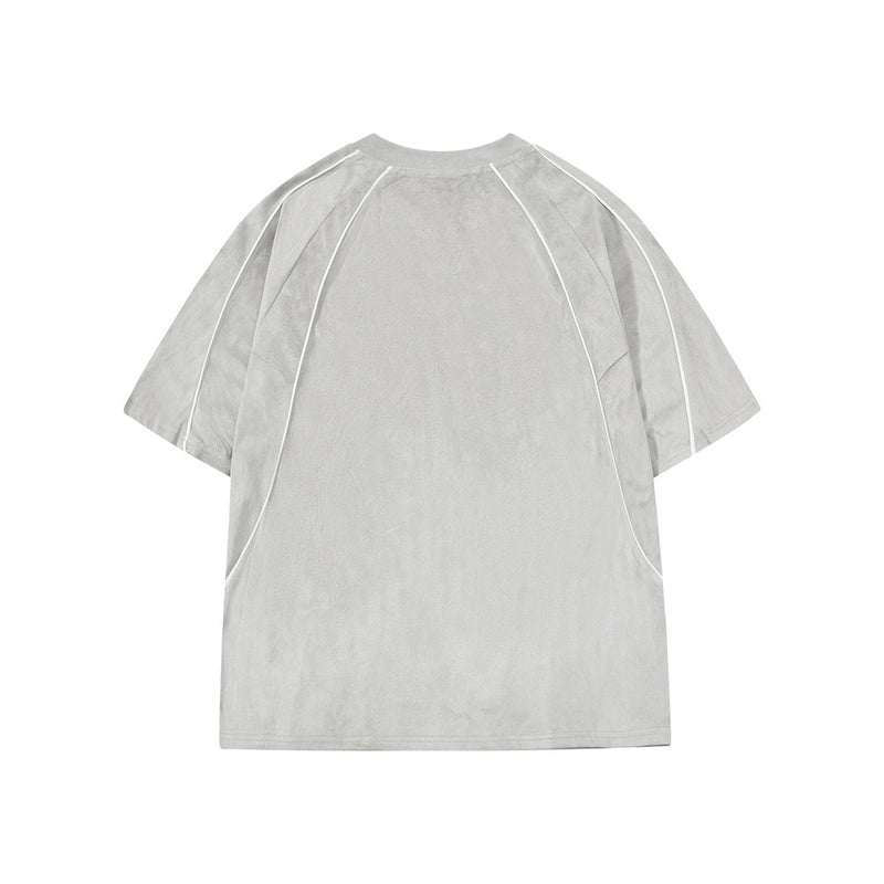 Number 7 Embroidered V-Neck Soccer Jersey T-Shirt