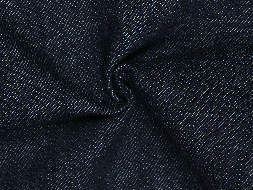 Jeans à double ceinture et jambes larges – Denim droit et ample pour homme avec empiècement diagonal