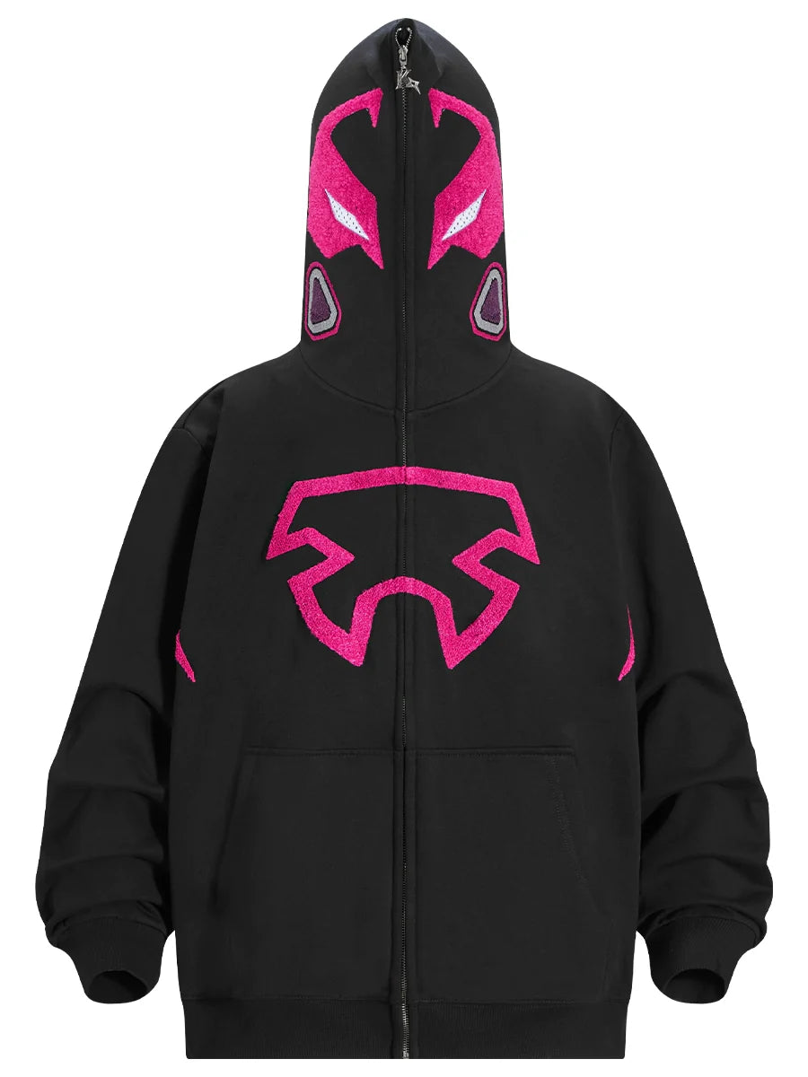 thumbnail image 2 of Knut Women's Hoodie - Astronaut Moon Balloon Print, Soft & Fitted, Sizes XS-XXXL (Black Or Pink) 2 of 6