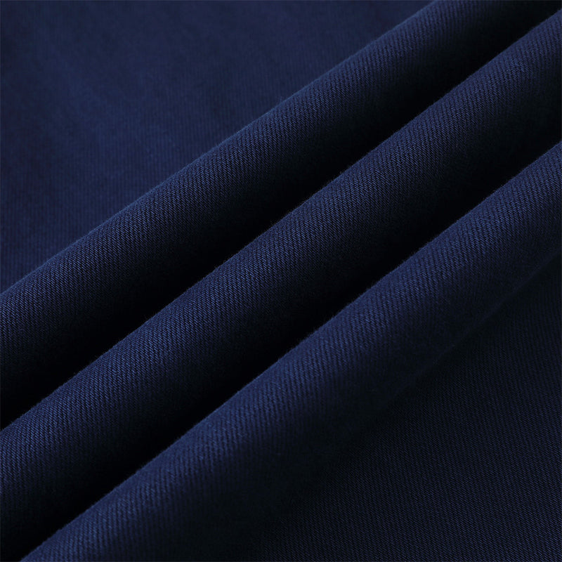 Wide-Leg Pleated Trousers – Men's High-Street Solid Color Straight-Cut Pants
