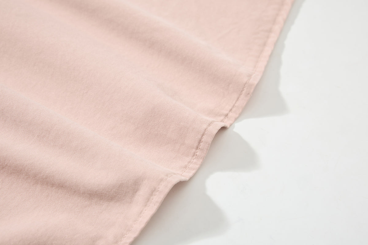 Tan Long Sleeve Shirt with Detachable Tie – Heart & Hook Embroidered Campus