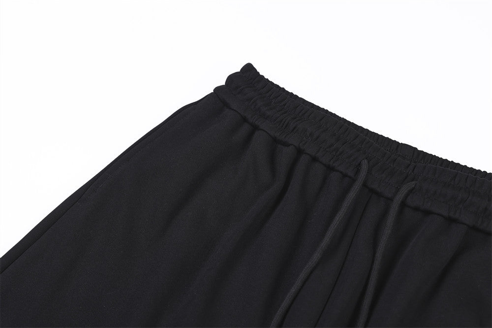 Wide-Leg Sweatpants with Castle & Angel Graphic Print – Streetwear Jogger Pants