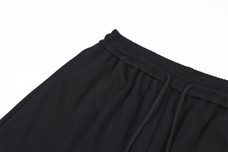 Wide-Leg Sweatpants with Castle & Angel Graphic Print – Streetwear Jogger Pants