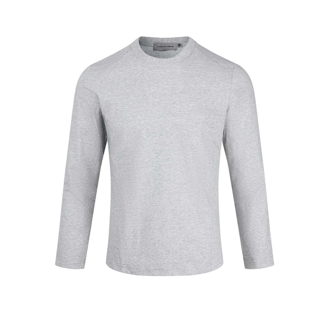 Men's Long Sleeve Crew Neck T-Shirt – Slim Fit Raglan Shoulder Tee