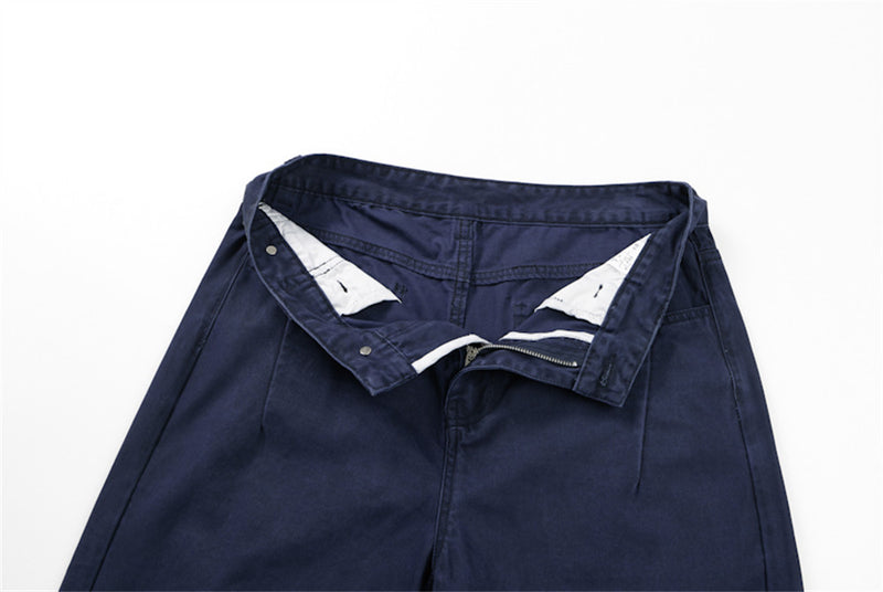 Baggy Cargo Pants for Men – Wide Leg Pleated Straight-Cut Workwear Trousers