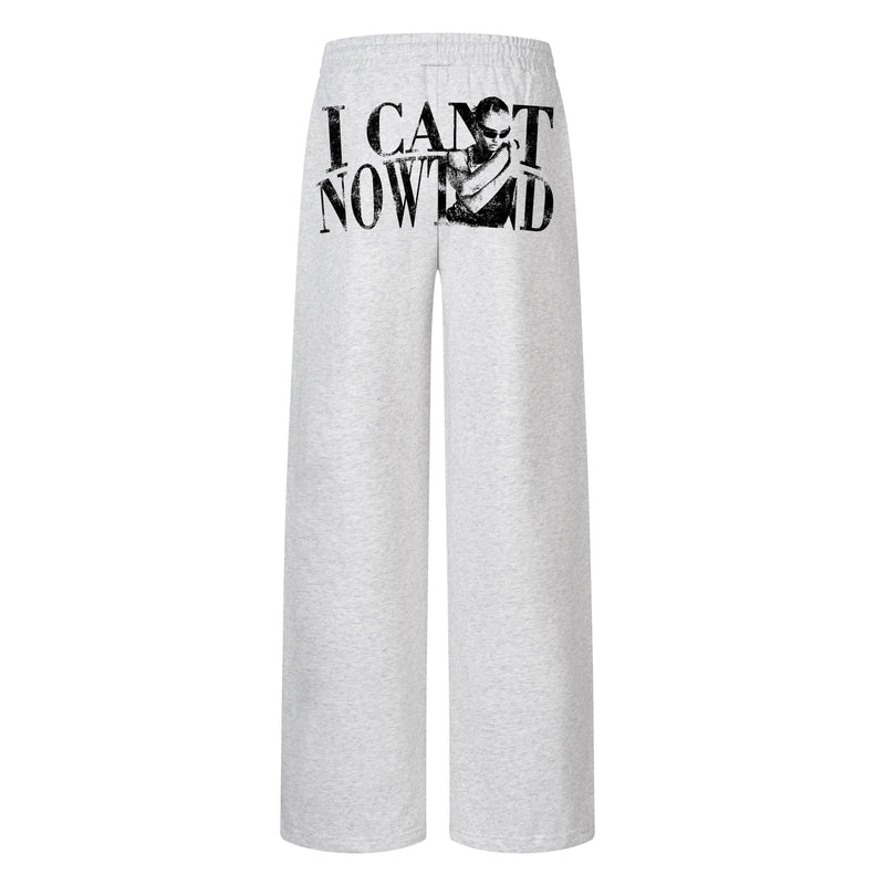 Jogginghose mit weitem Bein und Grafikprint – Hip-Hop-Streetwear-Loungehose