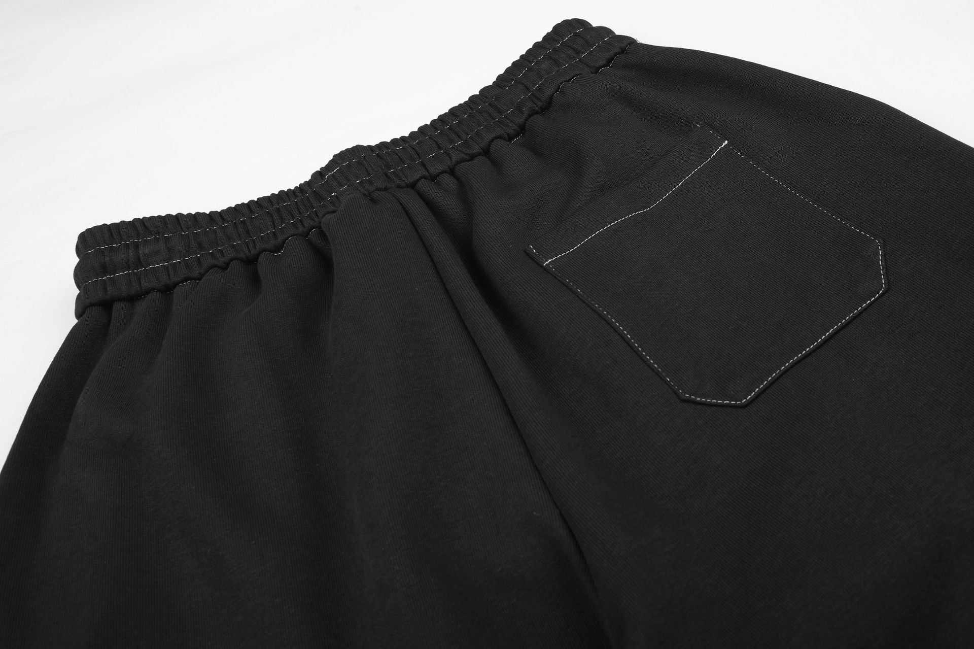 Pantalon cargo de survêtement baggy brodé d’étoiles – Pantalon à jambes larges et cordon
