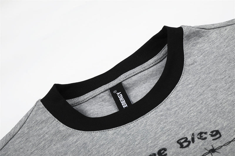 Men's Angel Wings Graphic Long-Sleeve Tee – Relaxed Fit Hip-Hop Street Style