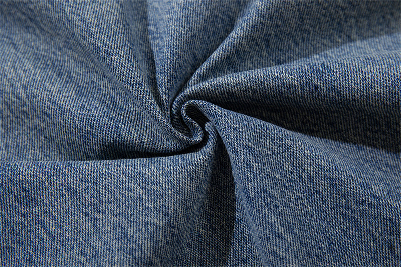 Wide-Leg Jeans with Ocean Embroidery & Gradient Wash