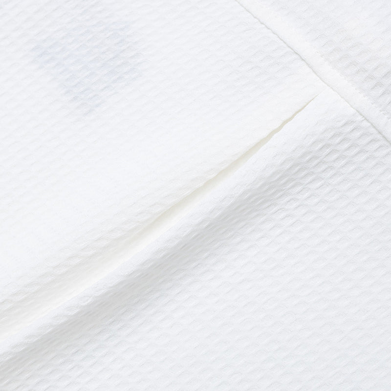 Chemise homme boutonnée à empiècement côtelé & rayures – Coupe preppy oversize