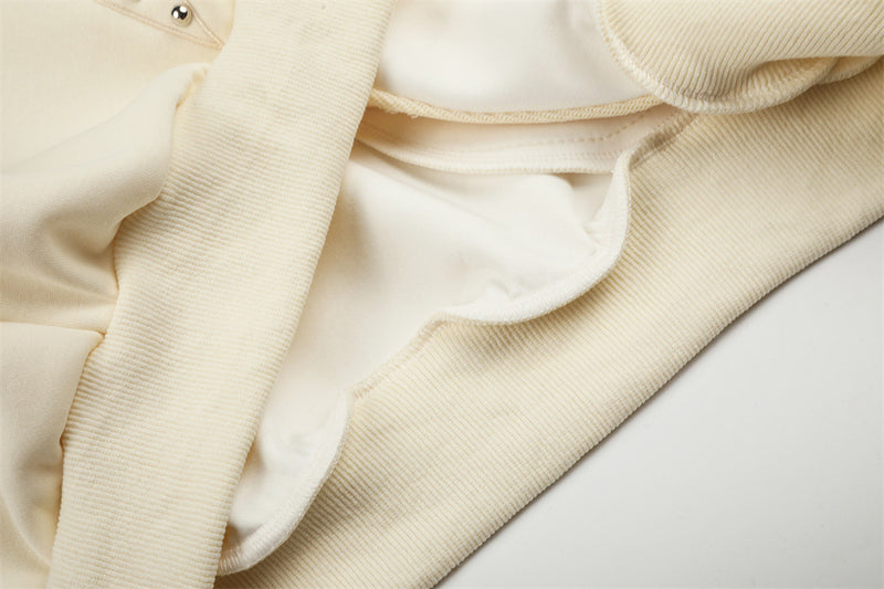 Men's Zip-Up Hoodie with Patchwork Star Stud Detail