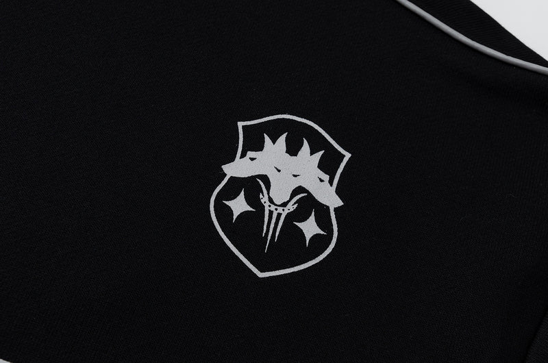 Sweat-shirt col rond homme Choize Official – Imprimé graphique et passepoil contrastant